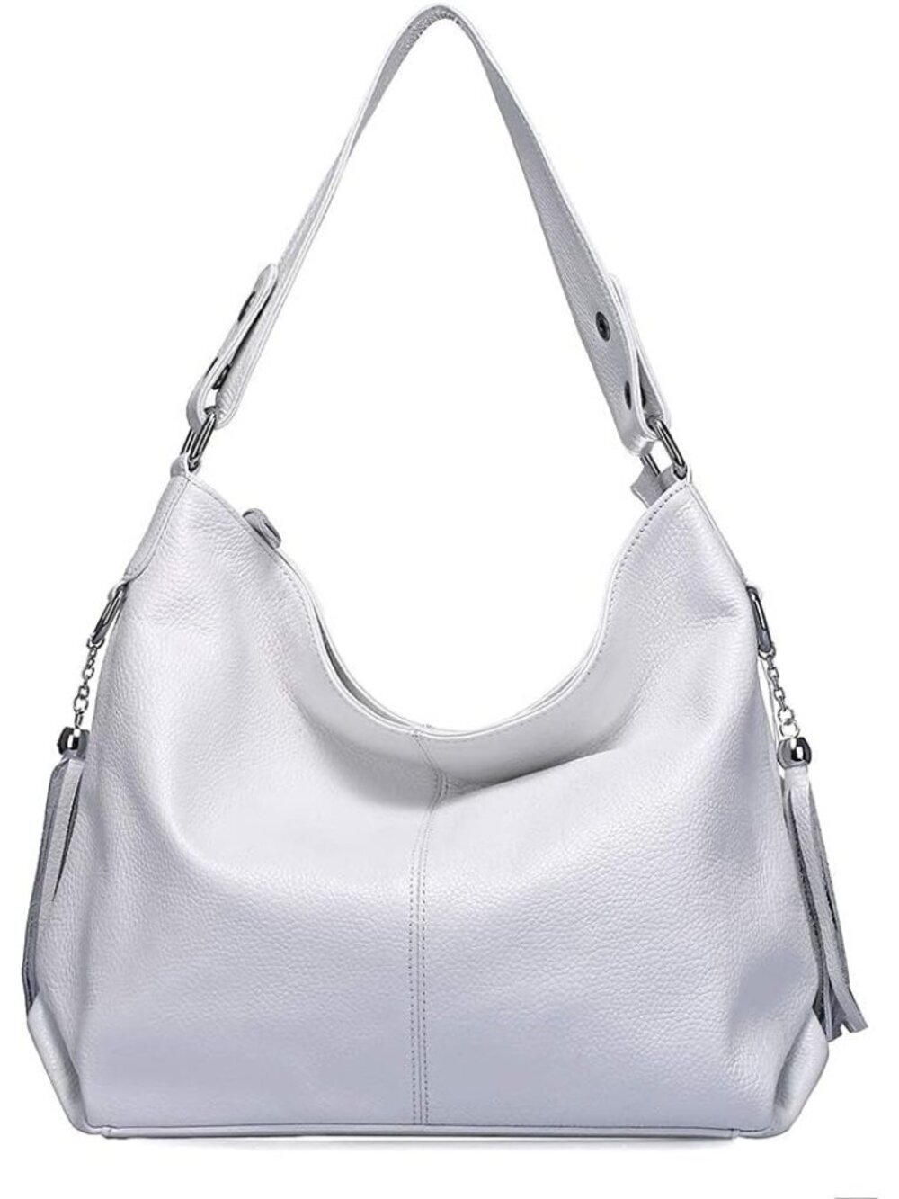 Women's White Handbag Ladies Shoulder Tote Messenger Hobo Bag Satchel Leather